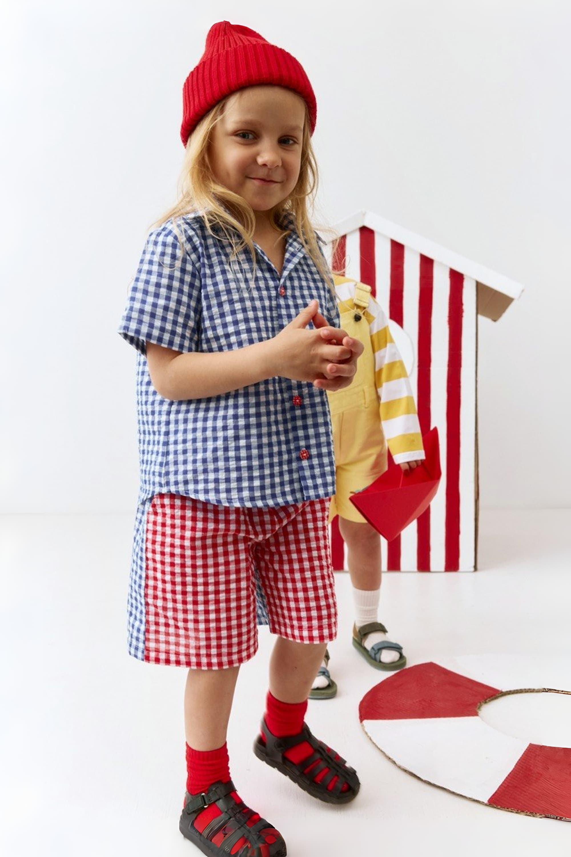 Checkered Matty Tales Shorts