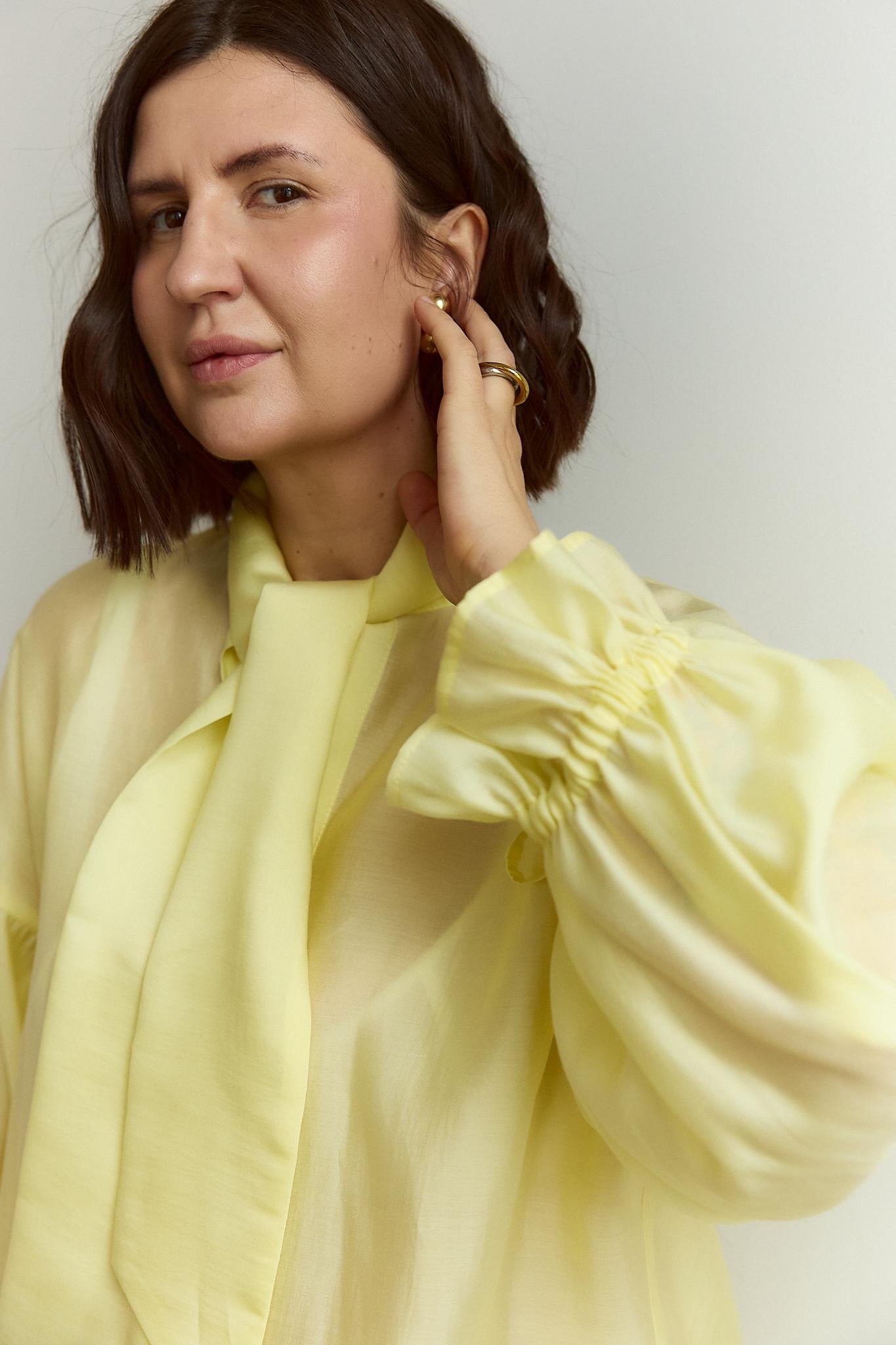 Elegant blouse of delicate voile