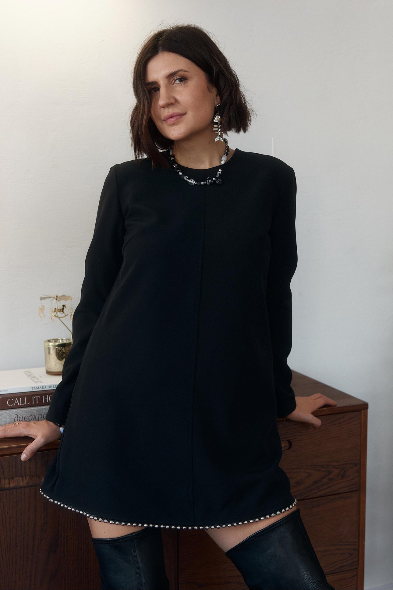 Dress black "Amelie" mini