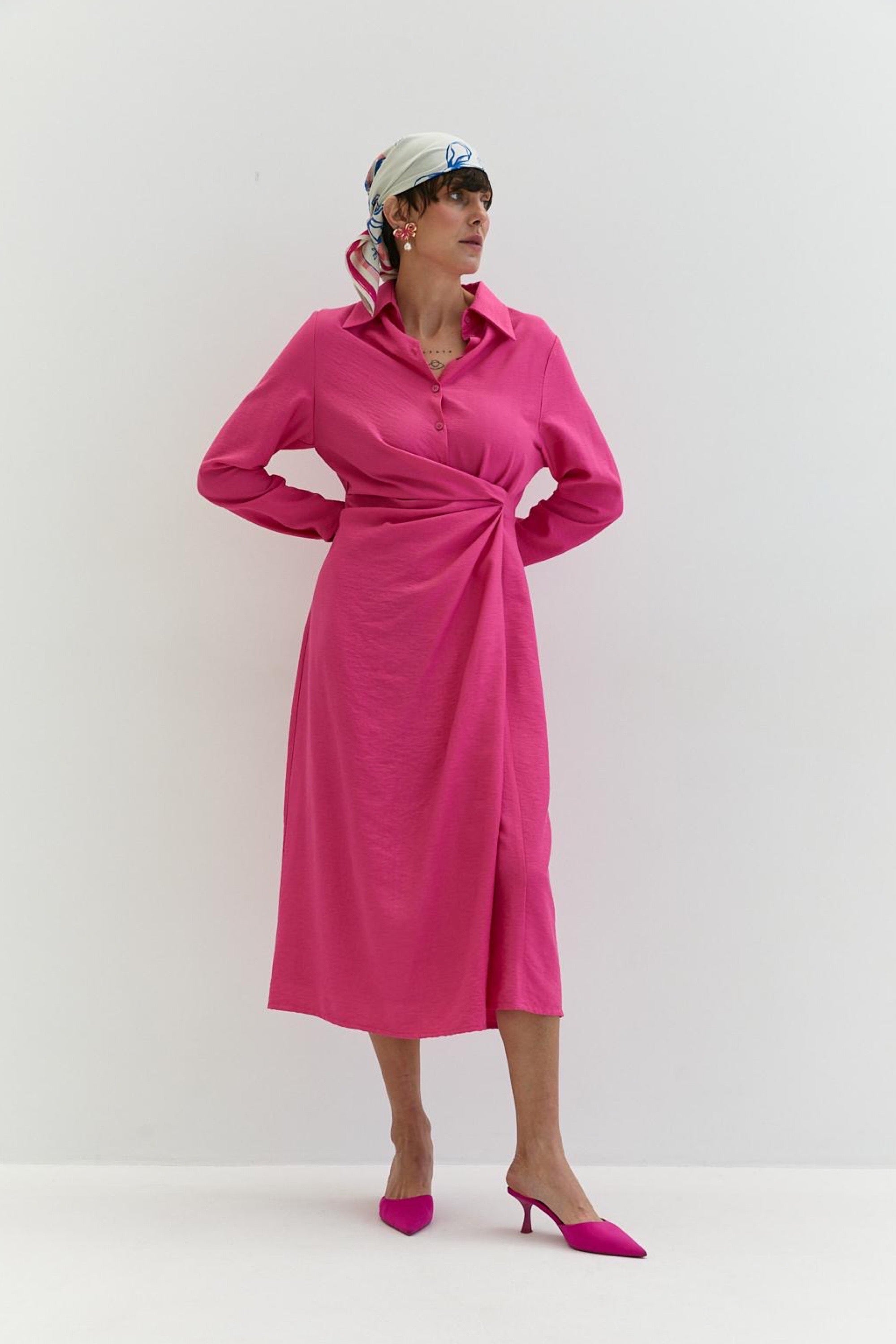 Dress “Liana” made of soft crepe linen