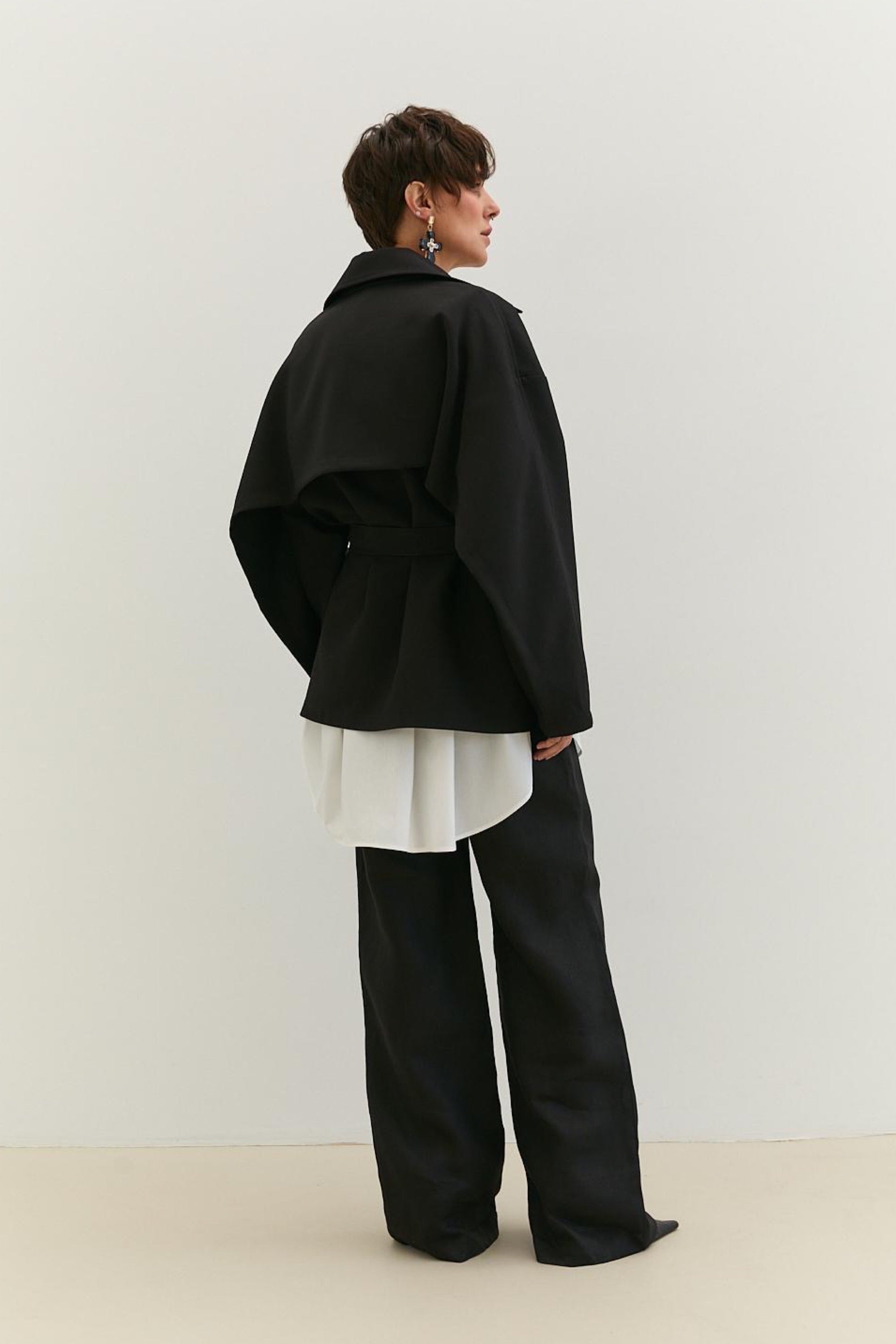 Shortened Trench Coat "Liana"