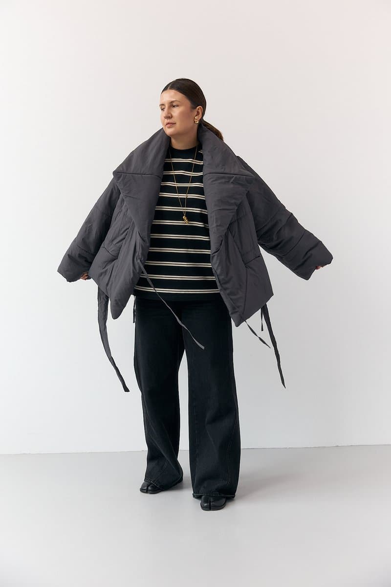Kimono Jacket in Crash Raincoat Fabric (Autumn / Winter)