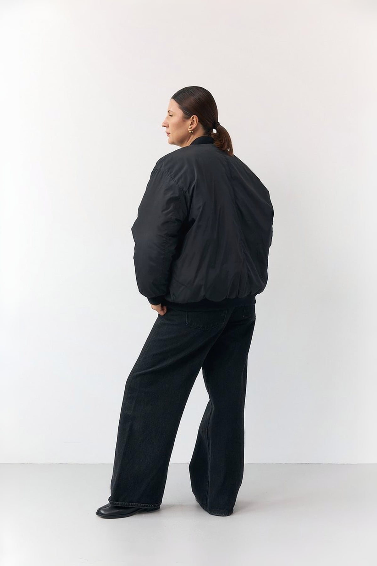 Black Bomber Jacket autumn/winter