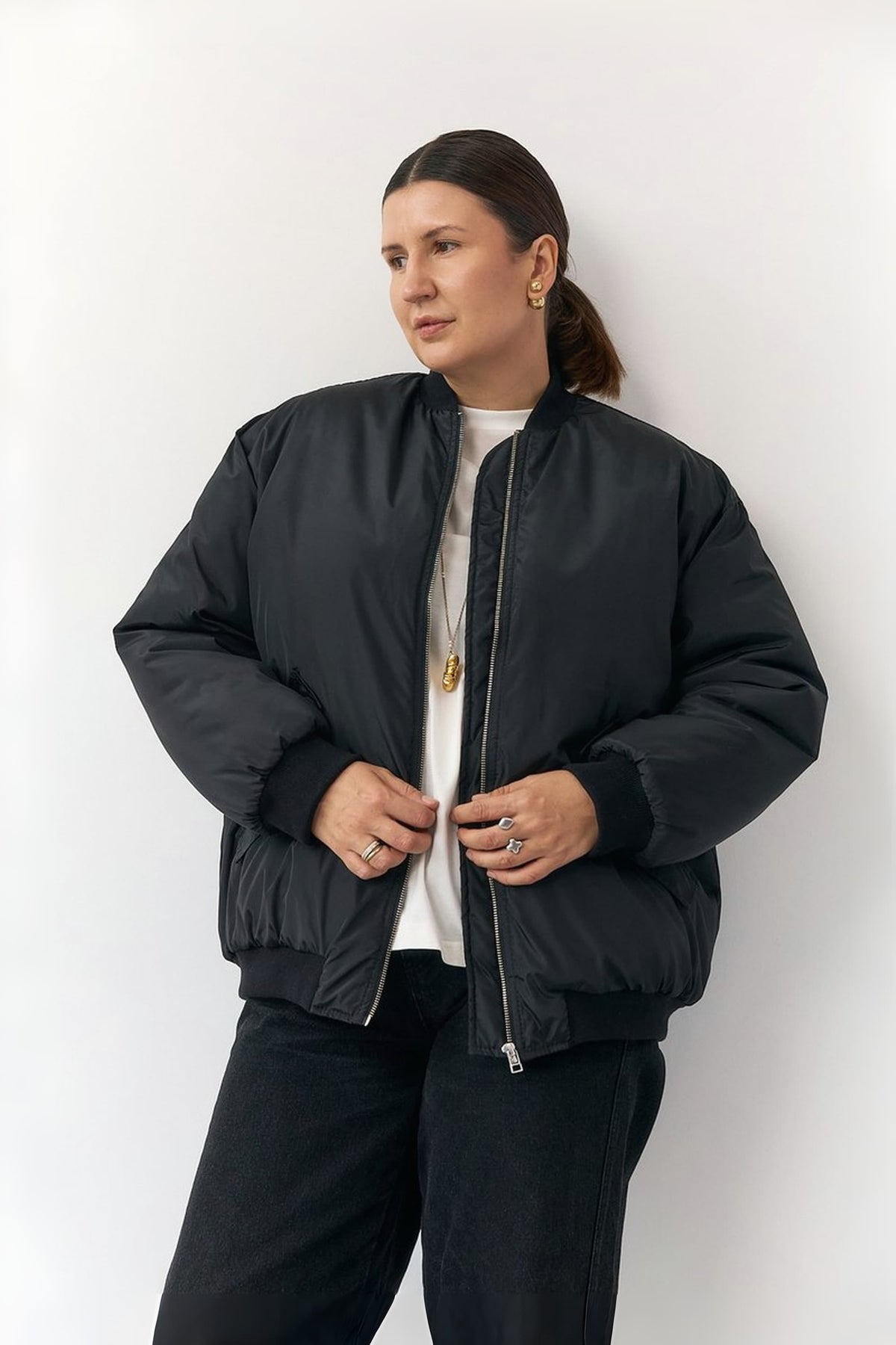 Black Bomber Jacket autumn/winter