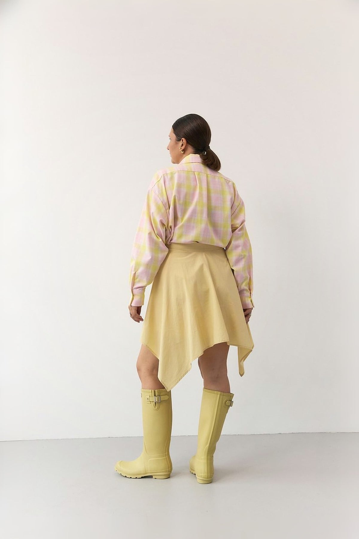 "Georgia" Shirt Dress with Faux Sleeve Belt
