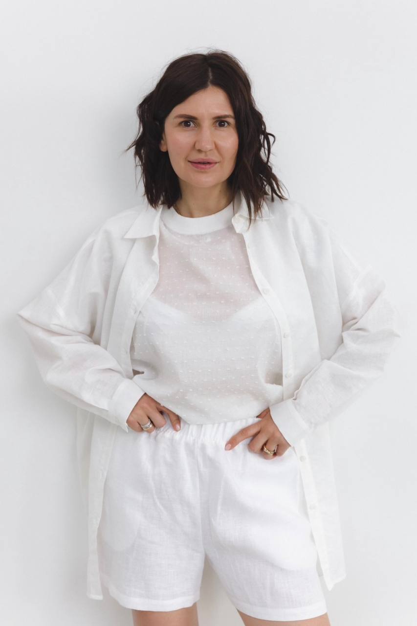 light milk cotton T-shirt