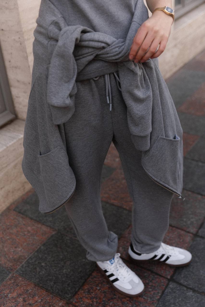 Melange knit joggers