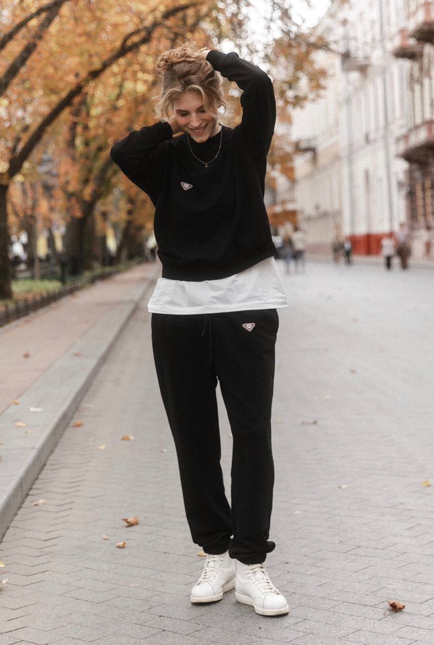 Спортивні чорні джогери "ACTIVE"