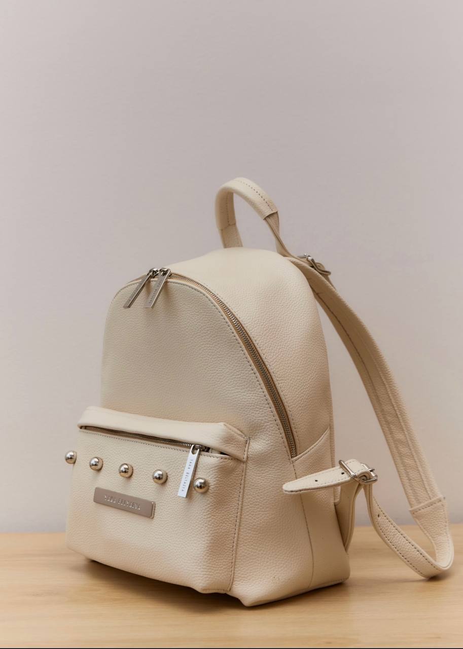 Milk leather backpack S