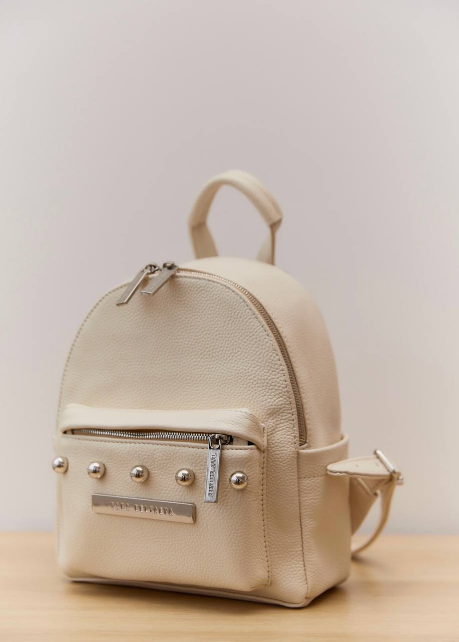 Milk leather backpack XS