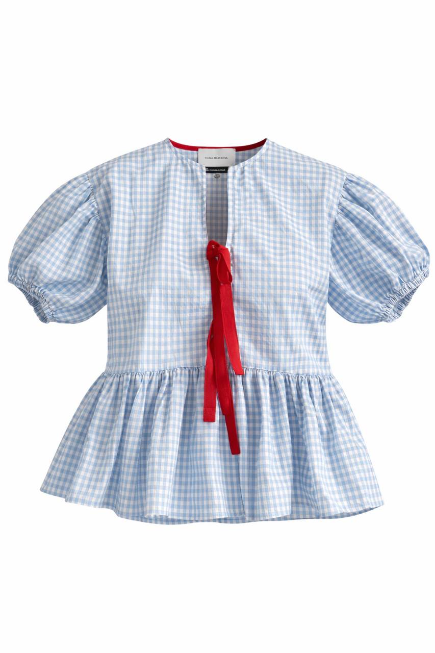 A blouse made from 100% cotton