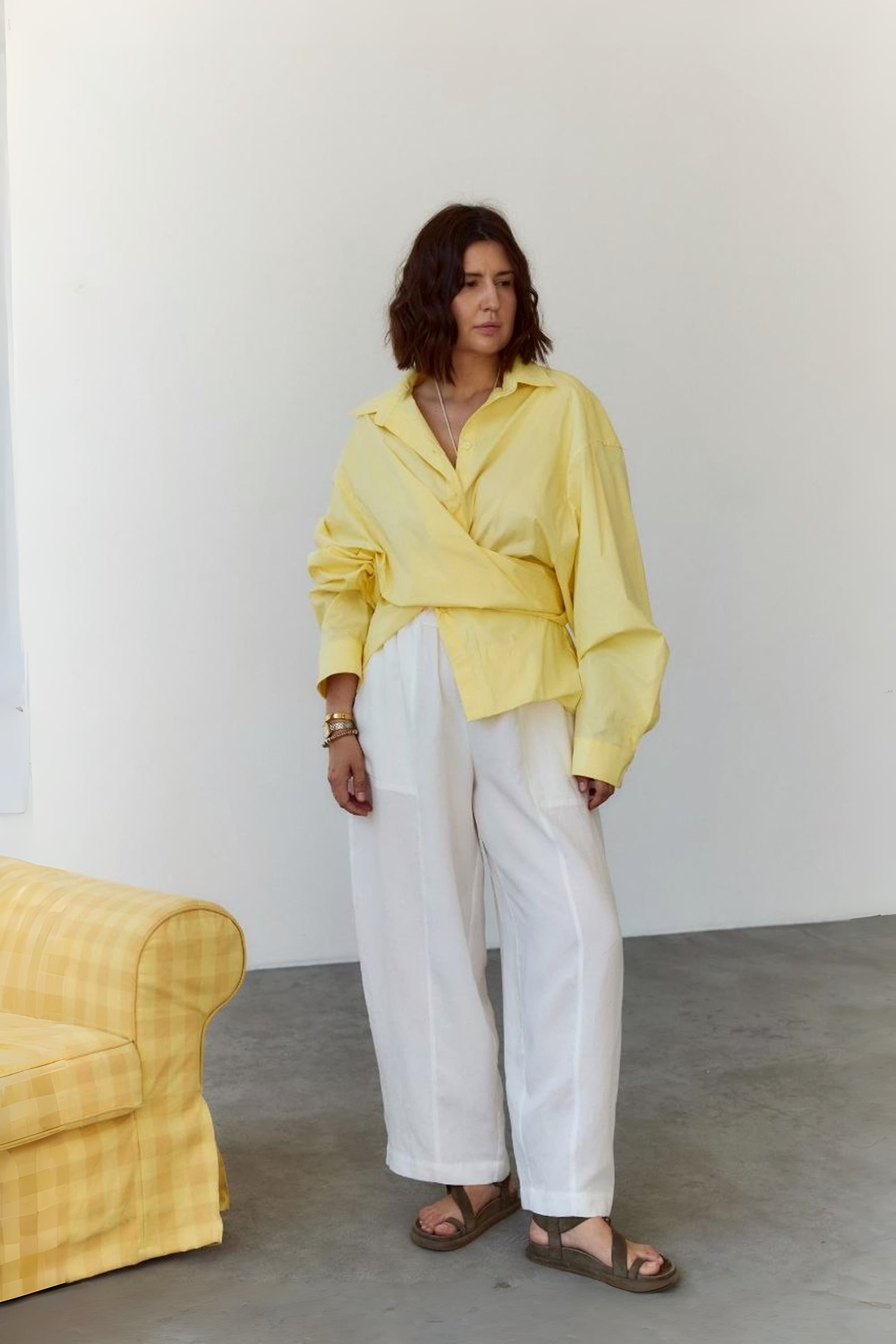 Asymmetric Deconstructed Oversized Shirt Product Description