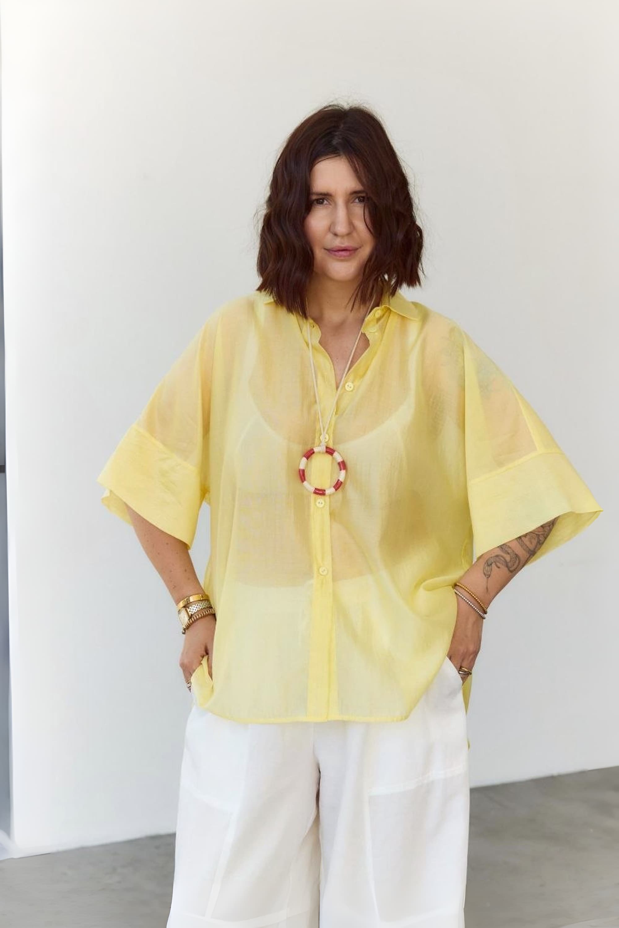 lightweight semi-sheer Shirt