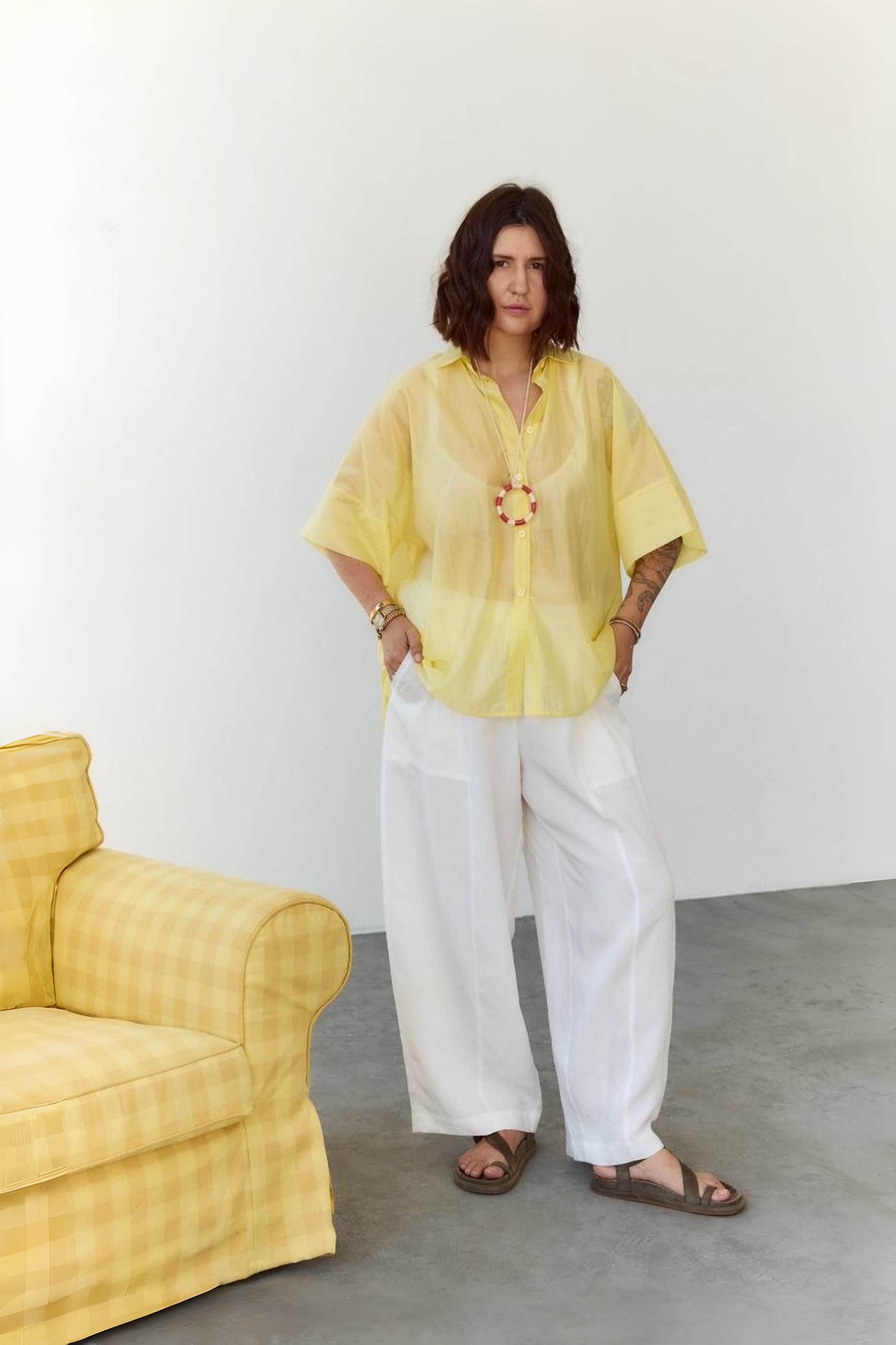 lightweight semi-sheer Shirt