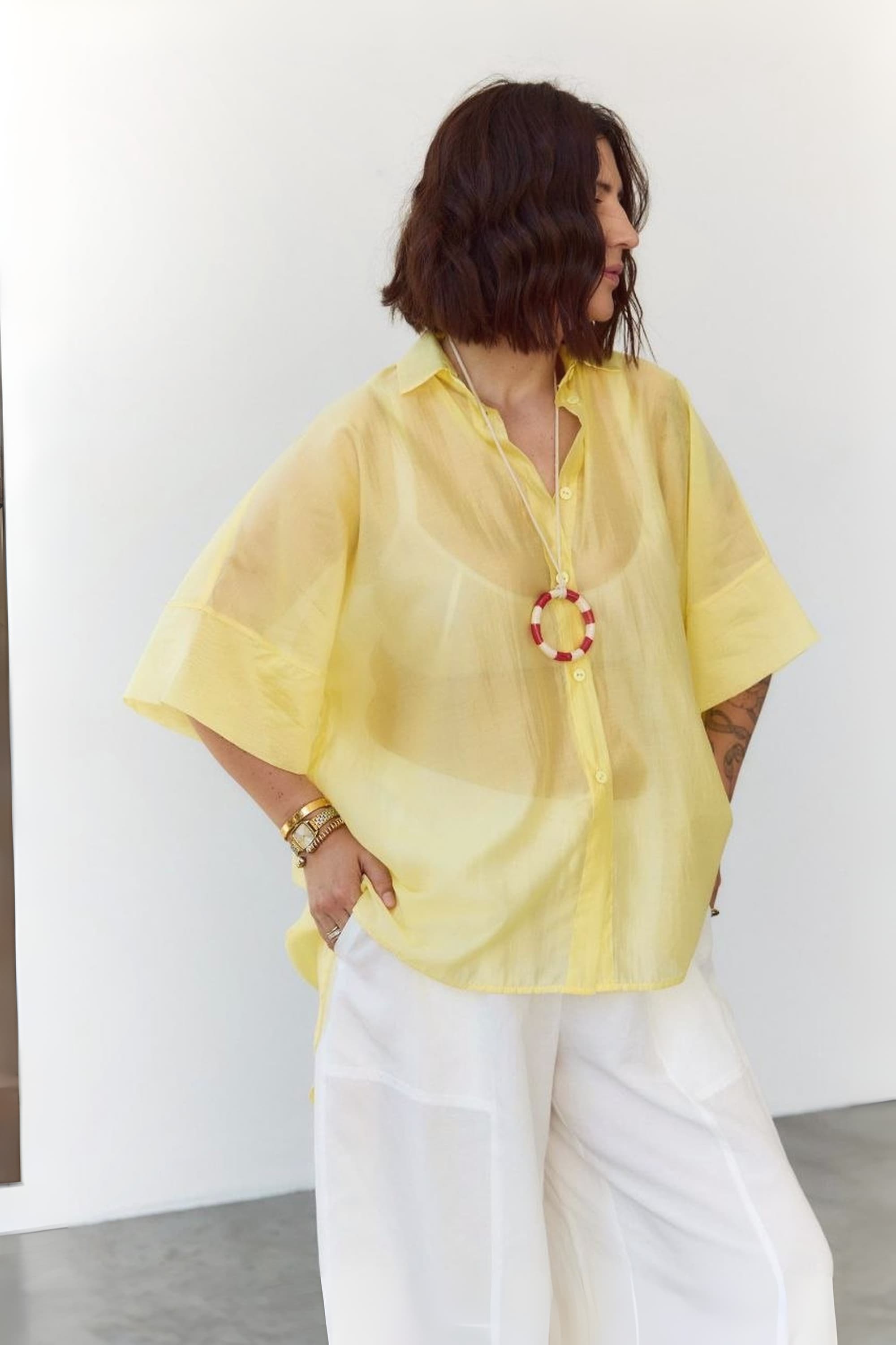 lightweight semi-sheer Shirt