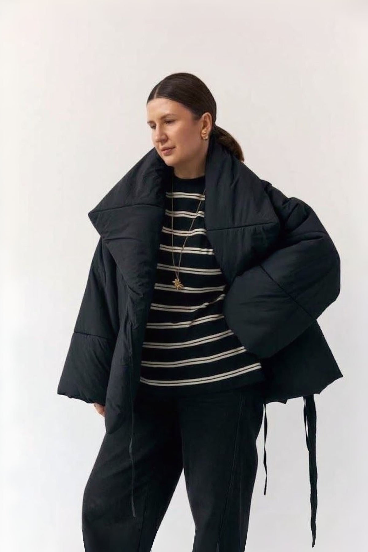 Kimono Jacket in Crash Raincoat Fabric (Autumn / Winter)