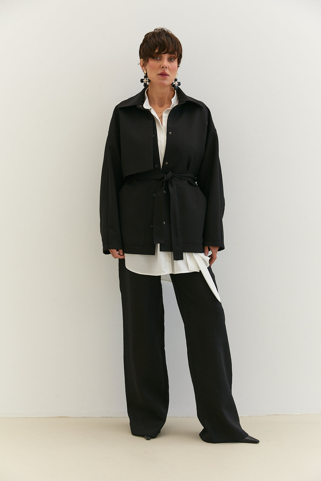 Shortened Trench Coat "Liana"