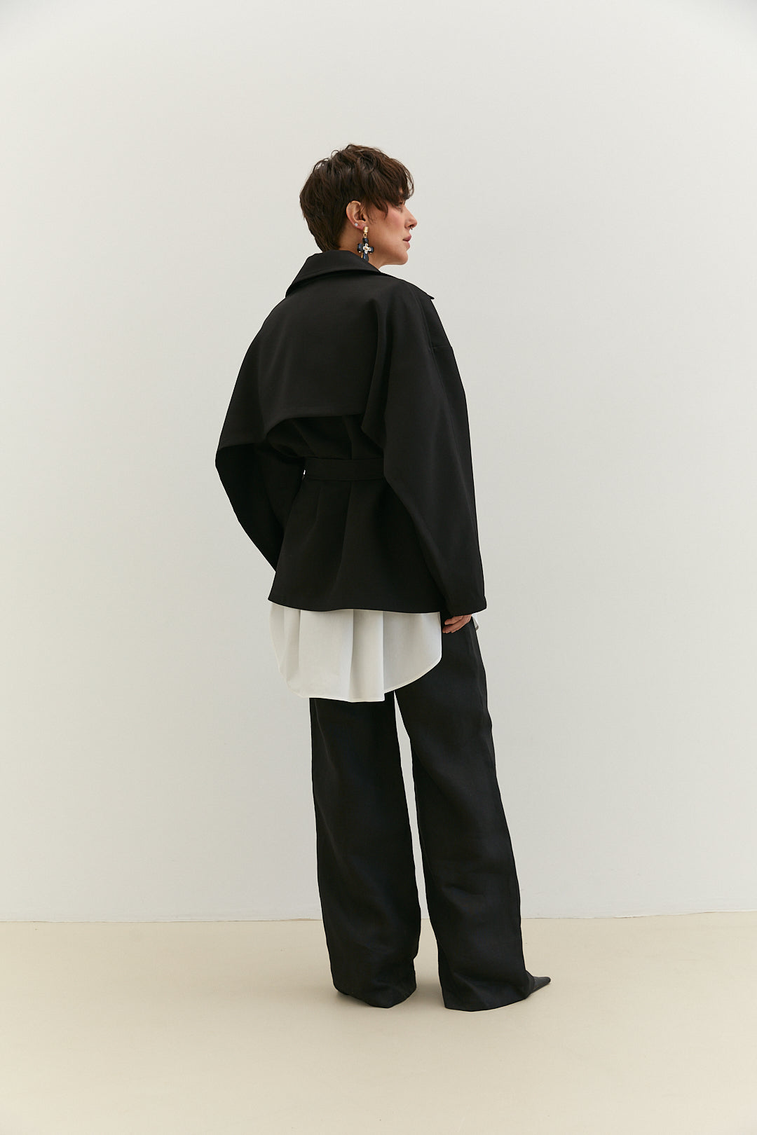 Shortened Trench Coat "Liana"