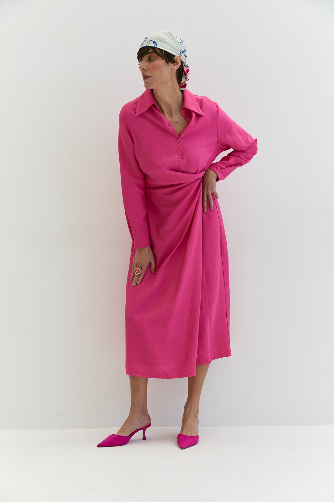 Dress “Liana” made of soft crepe linen