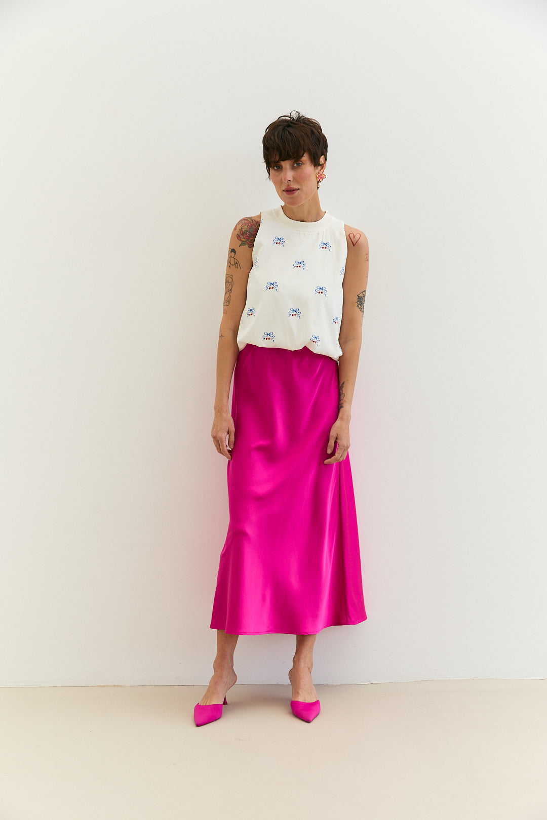 Raspberry  skirt "Gentle"