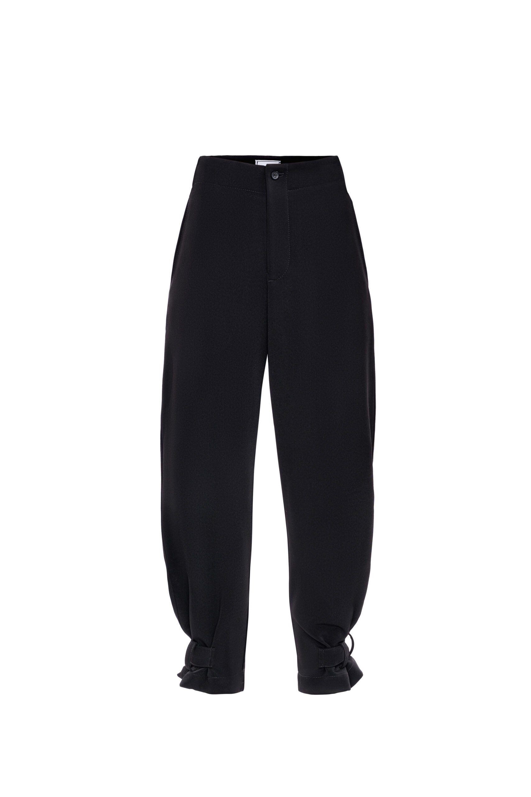 Black Belted Trousers