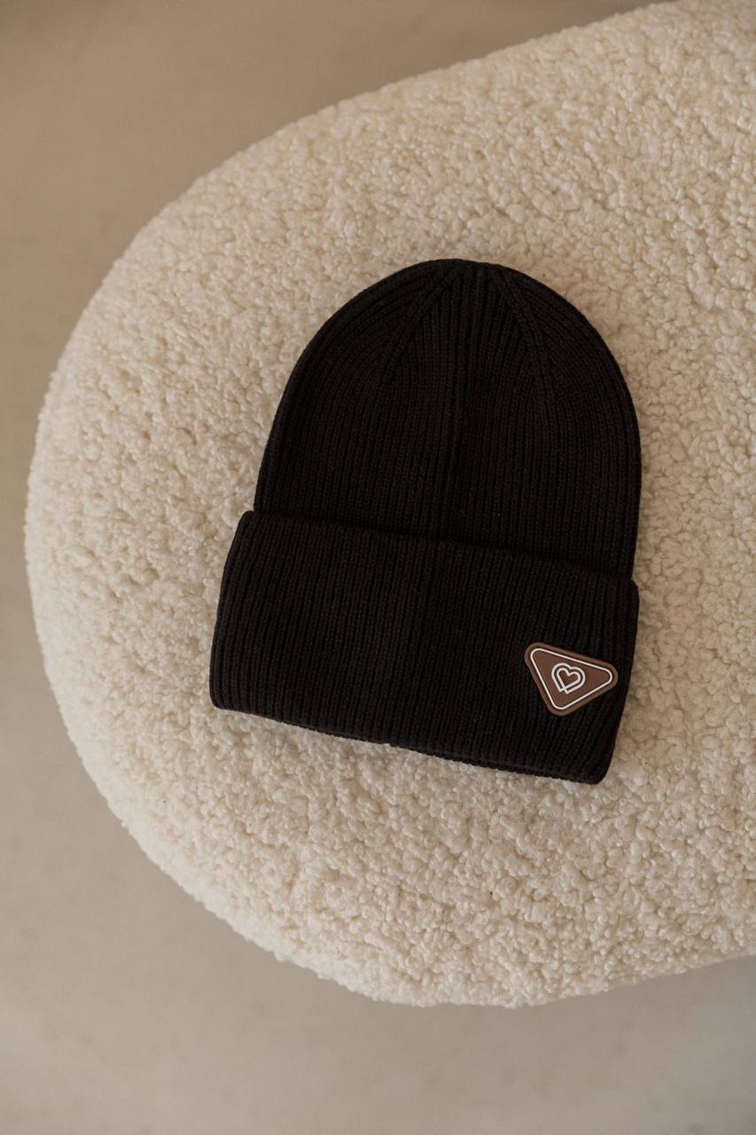 Black winter hat