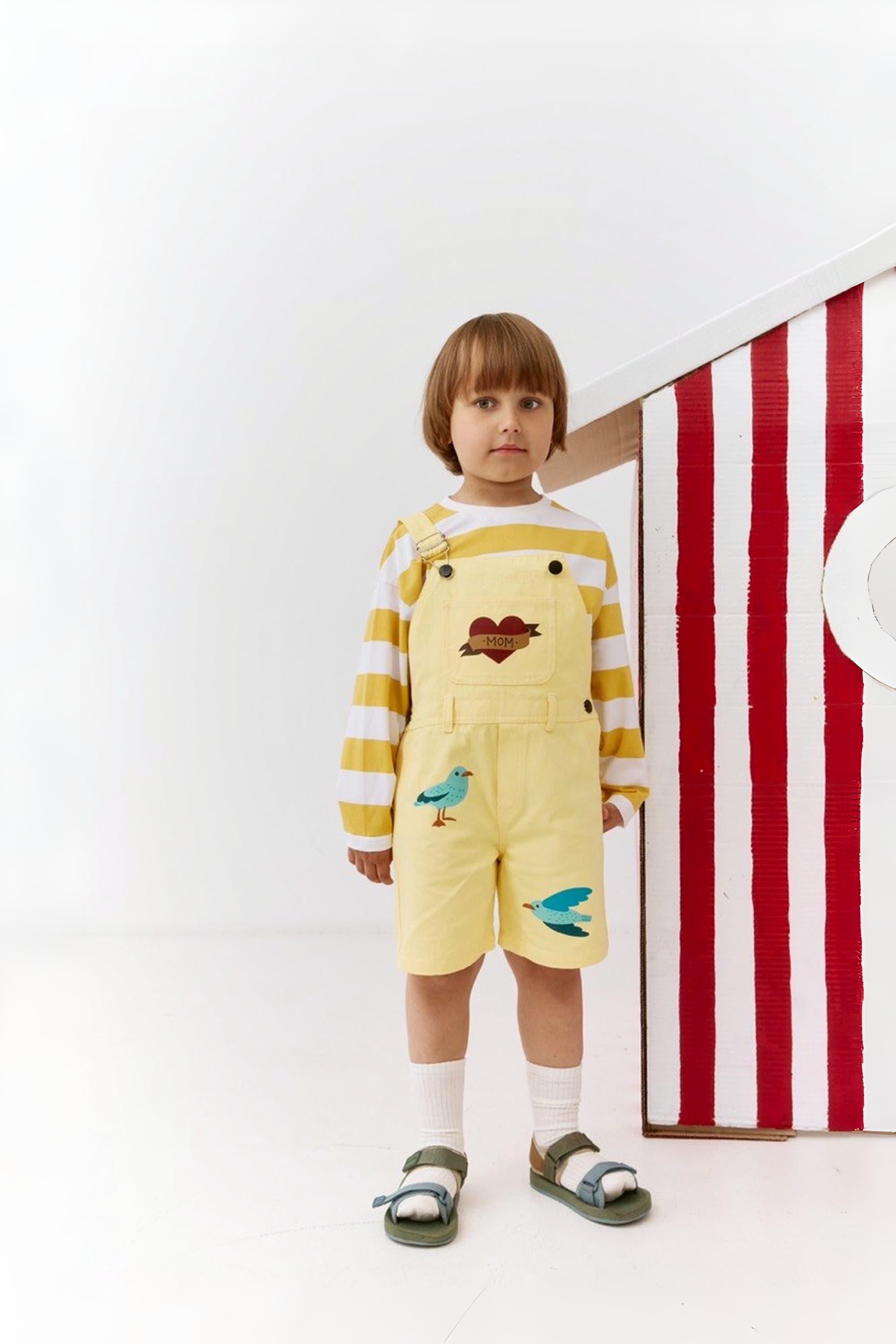 Seagull Kids Denim Overalls by Matty Tales