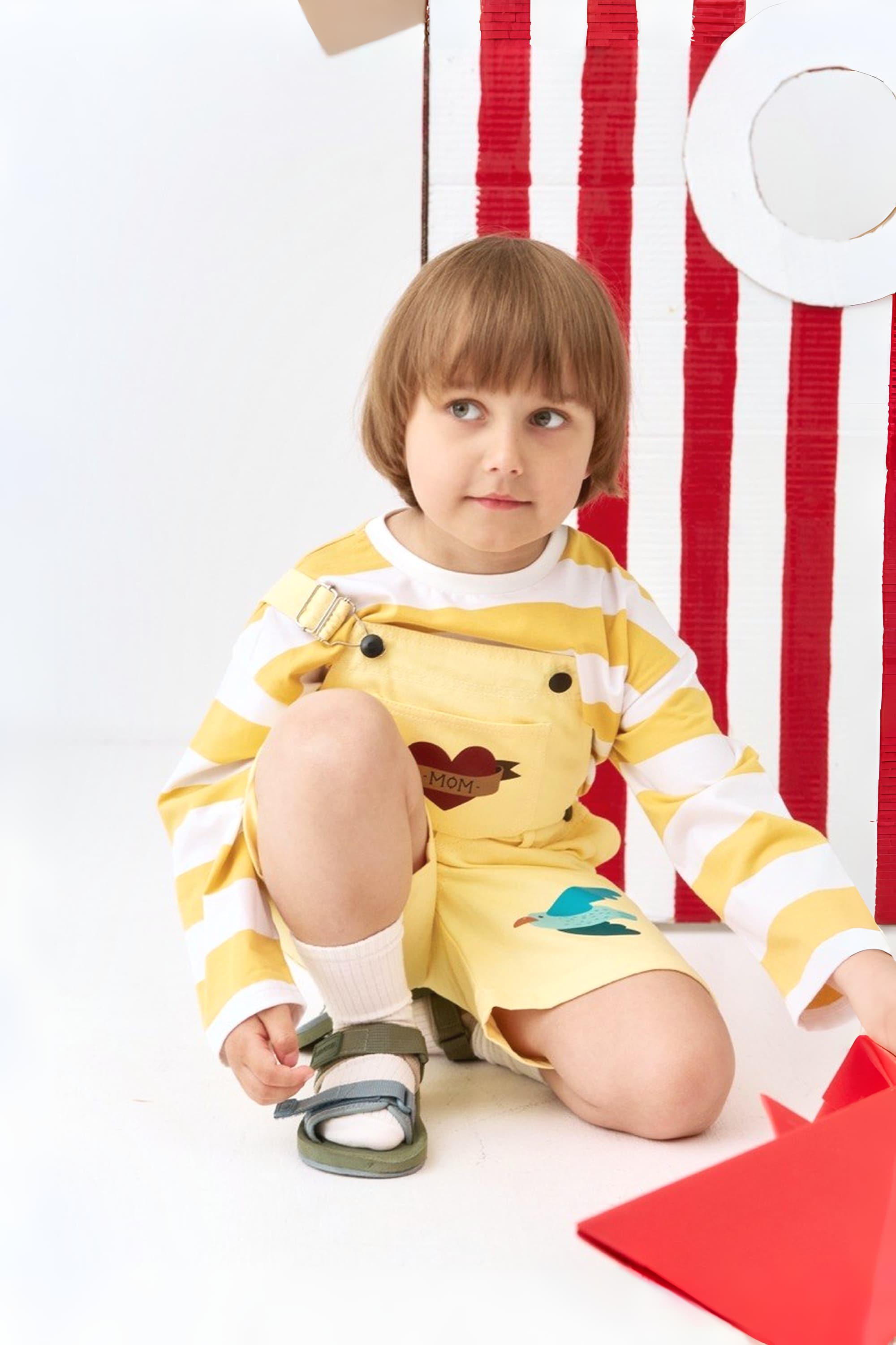 Kids’ long sleeve made from 100% knit fabric