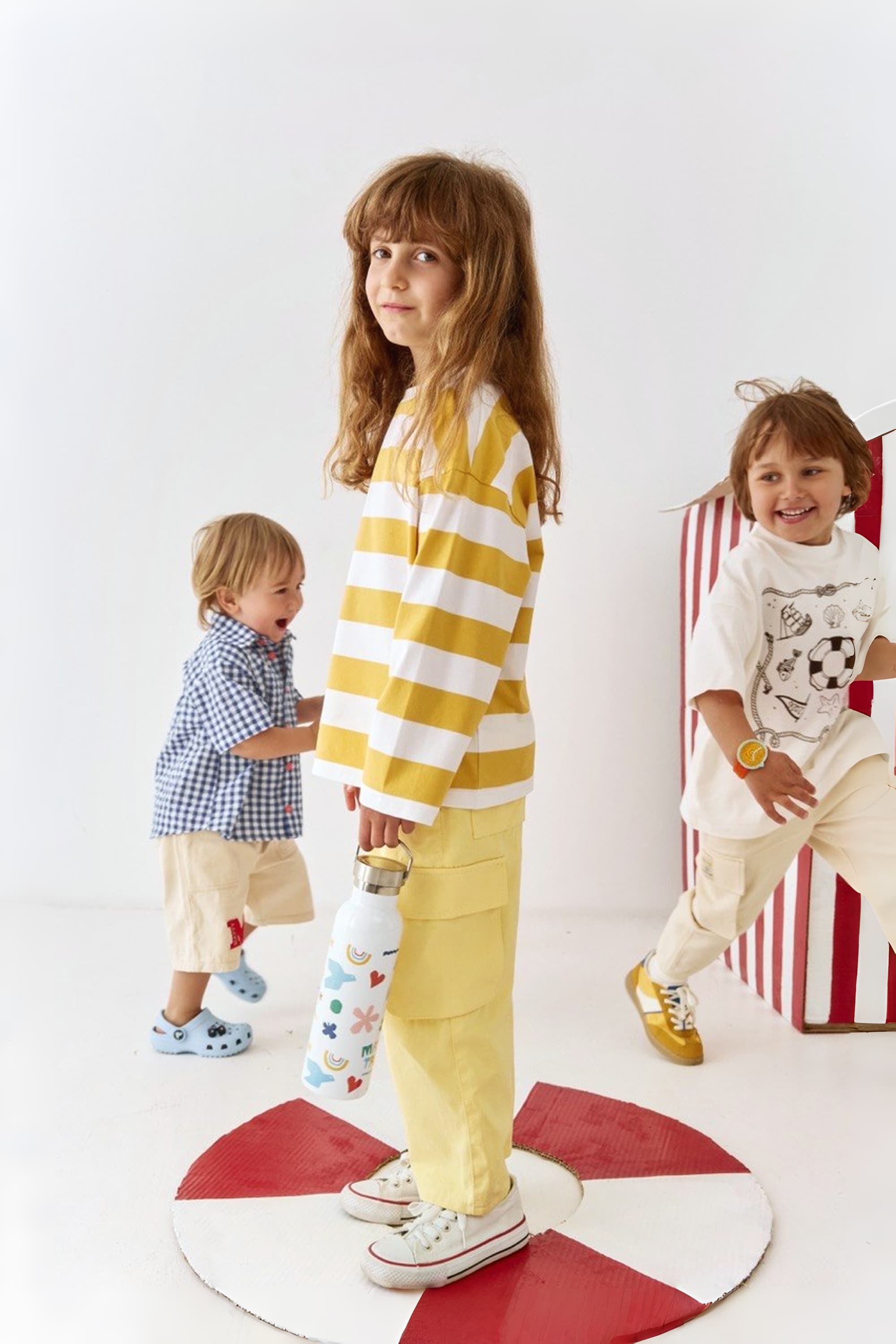 Kids’ long sleeve made from 100% knit fabric