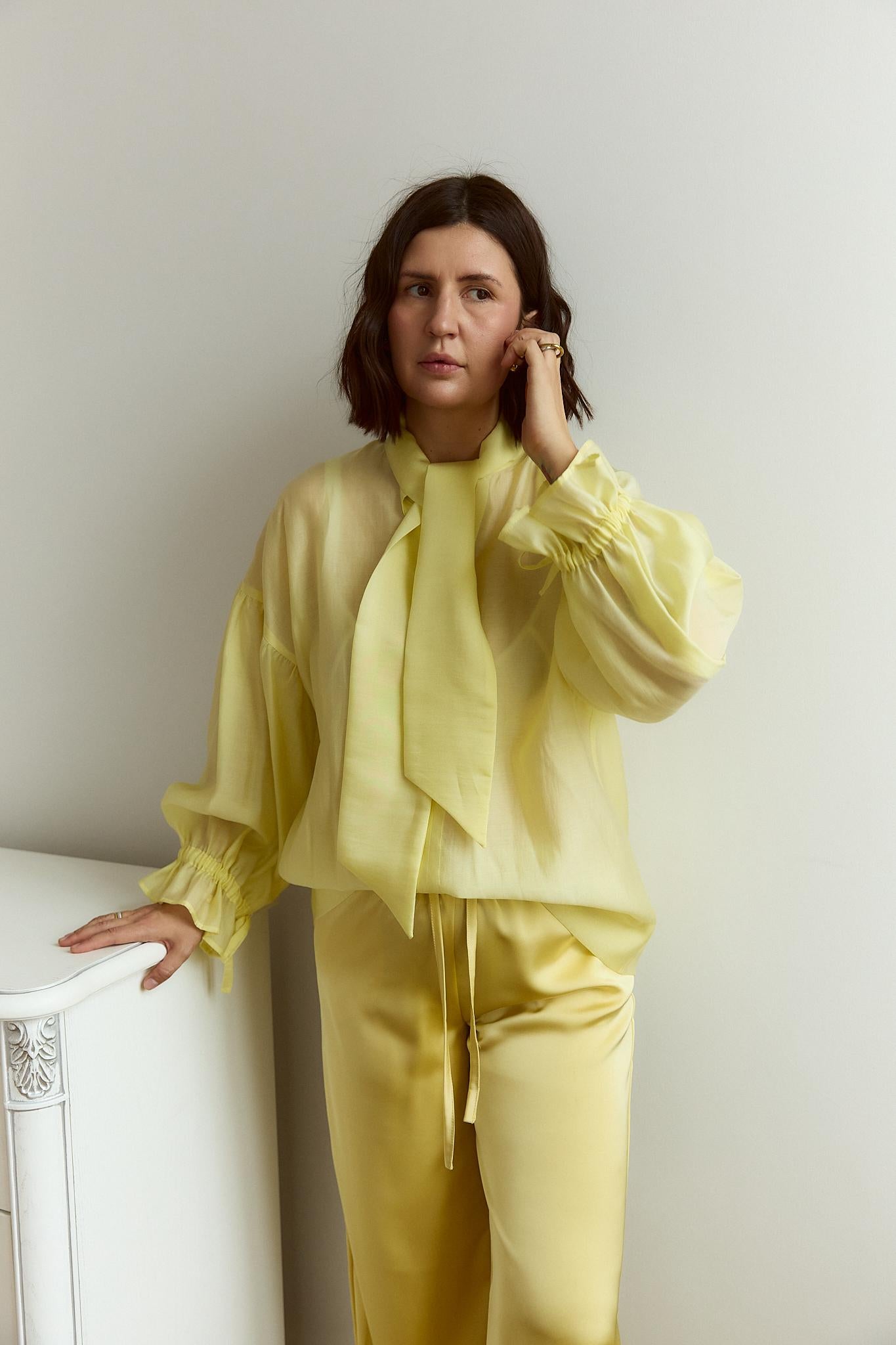 Elegant blouse of delicate voile