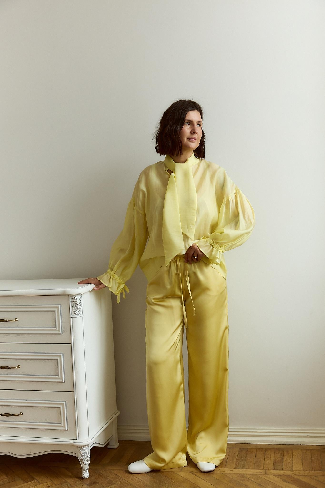Elegant blouse of delicate voile