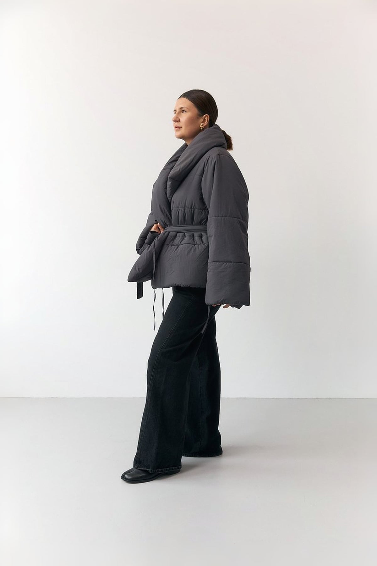 Kimono Jacket in Crash Raincoat Fabric (Autumn / Winter)