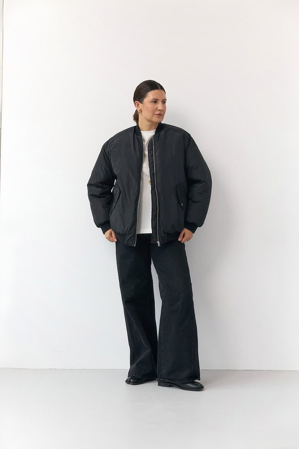 Black Bomber Jacket autumn/winter