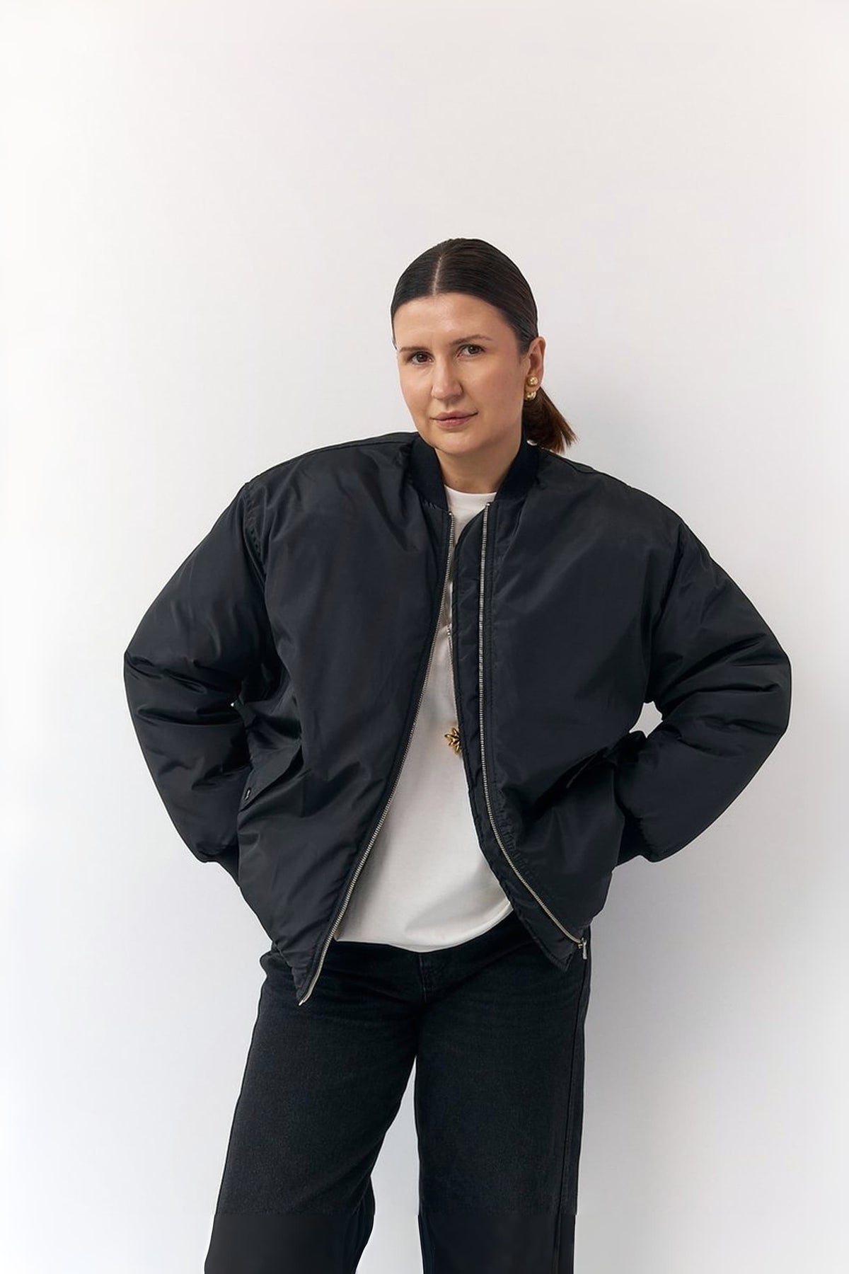 Black Bomber Jacket autumn/winter