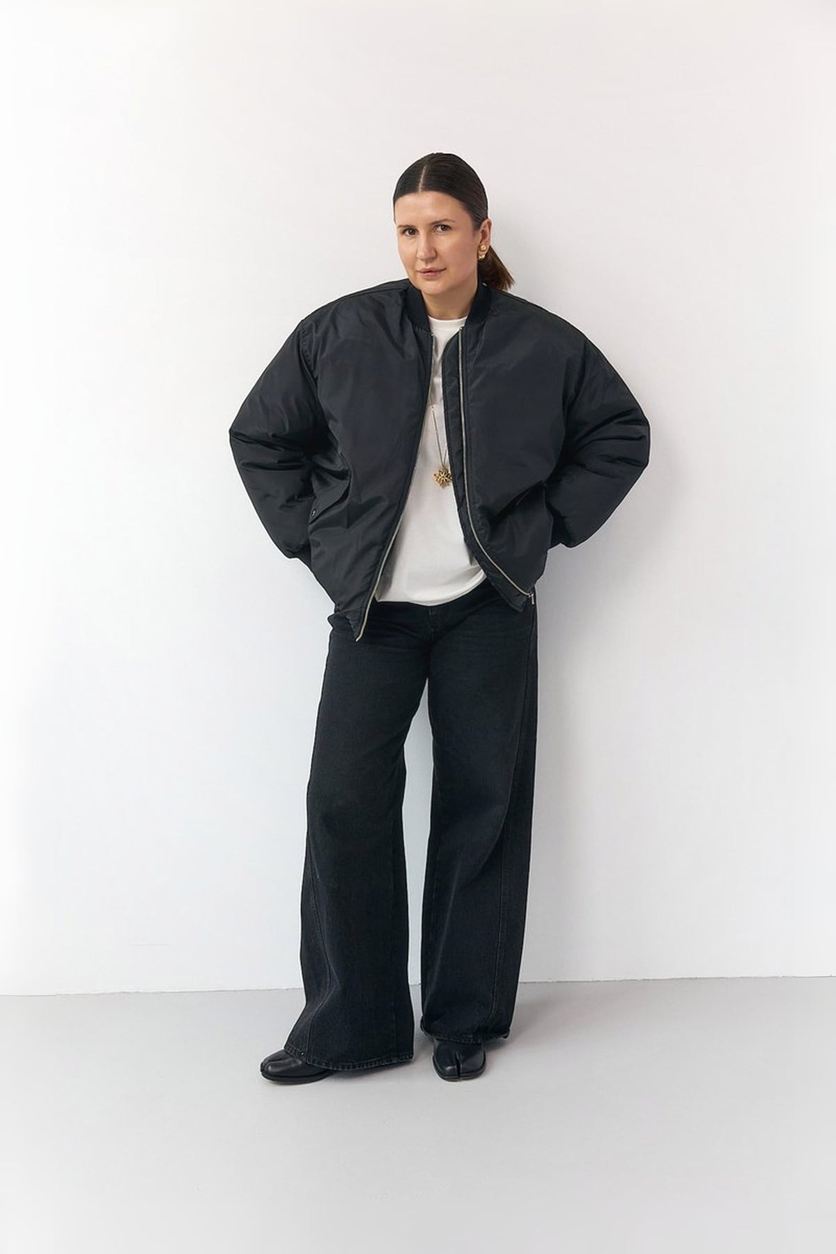 Black Bomber Jacket autumn/winter