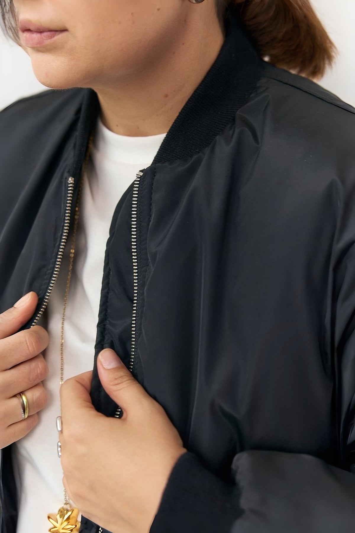 Black Bomber Jacket autumn/winter