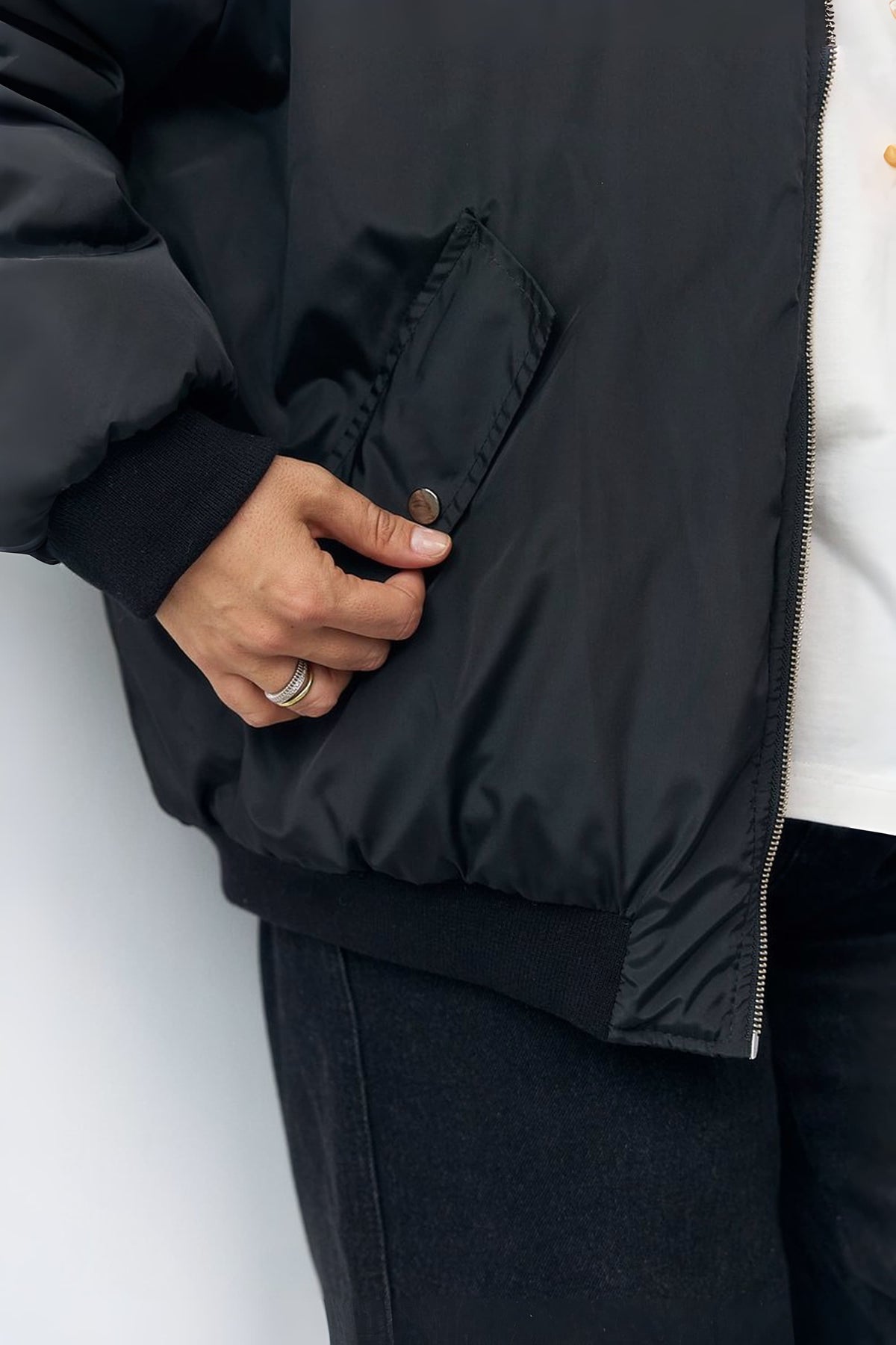 Black Bomber Jacket autumn/winter