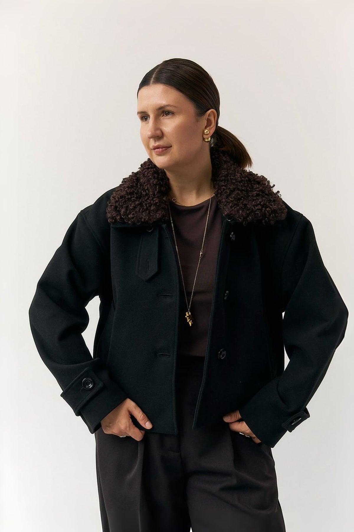 Cropped Short Coat "Colors"