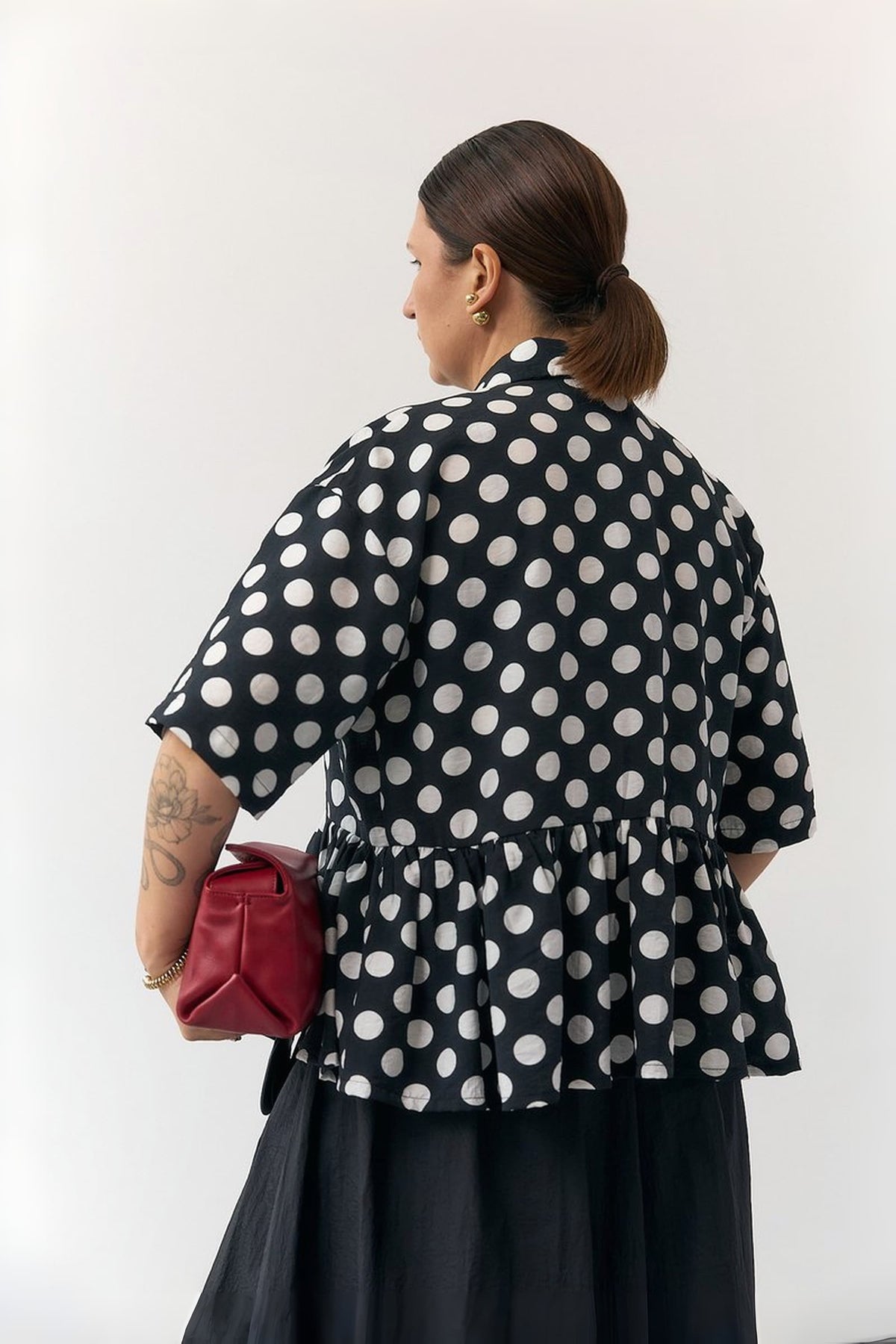 "Volan" Blouse in Premium Crinkle Tencel