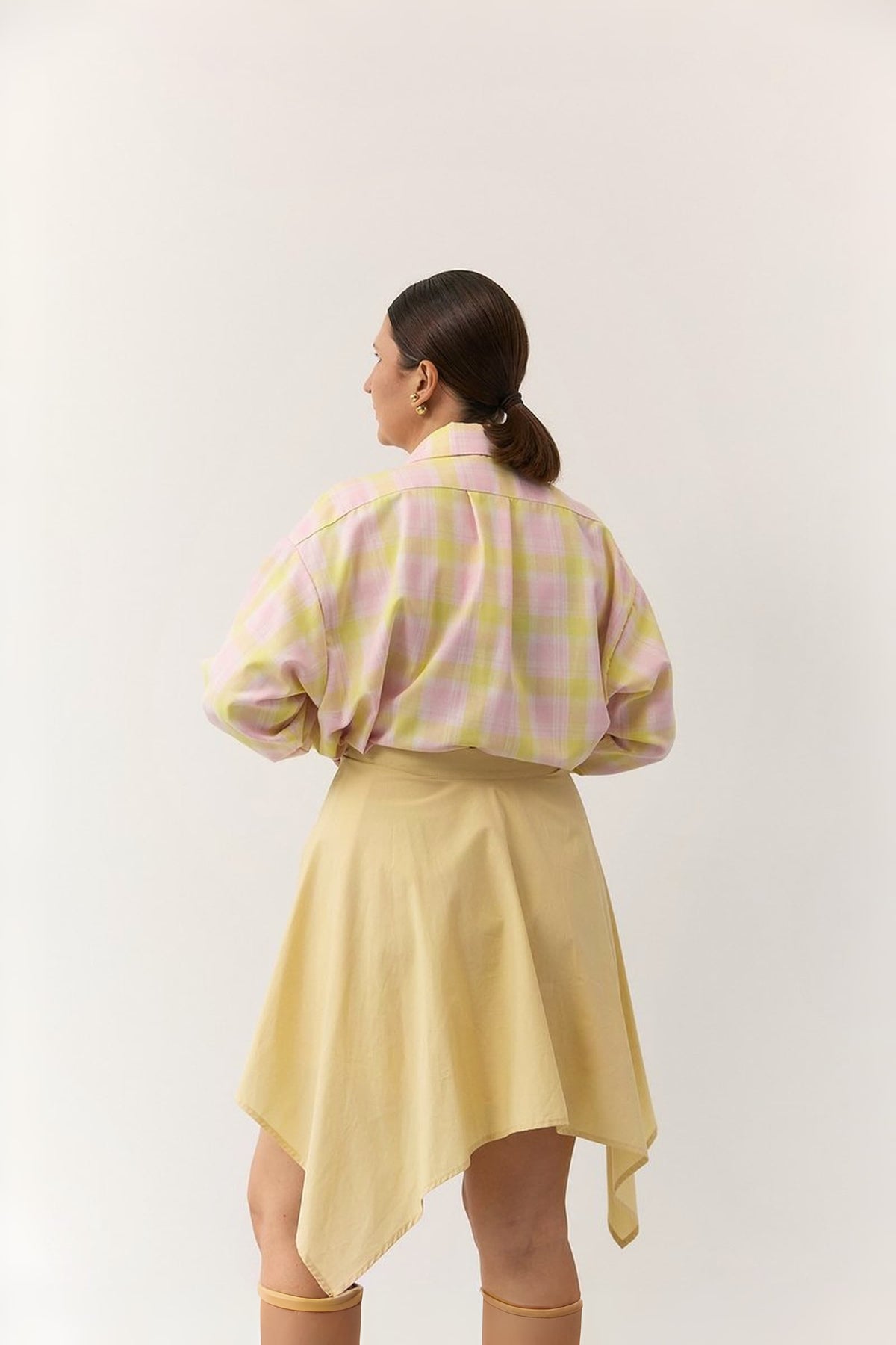 "Georgia" Shirt Dress with Faux Sleeve Belt