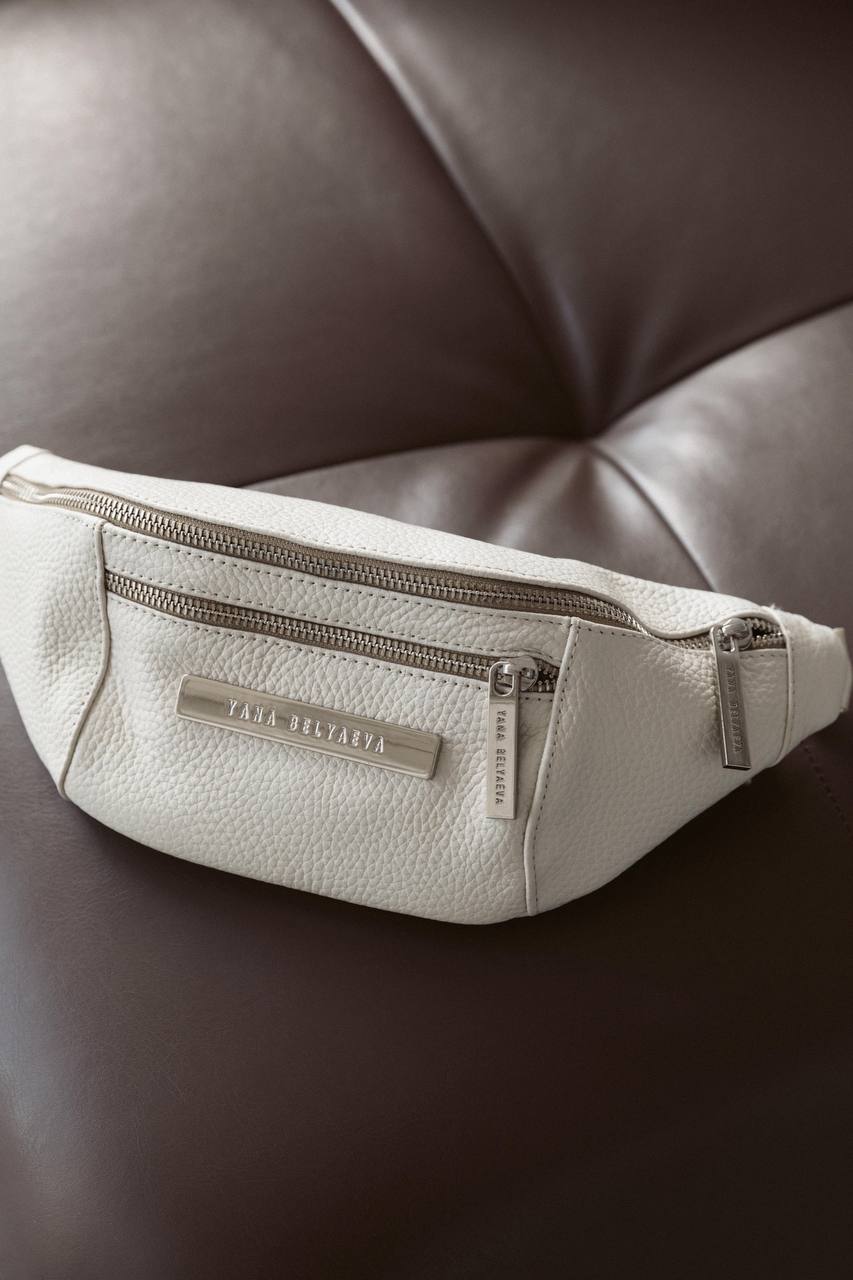 Milk Leather Belt Bag