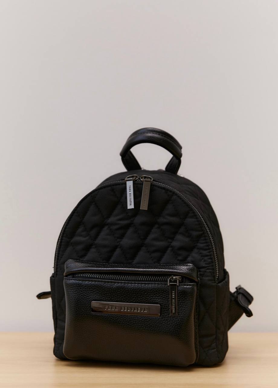 Комбінований рюкзак XS з текстилю та шкіри