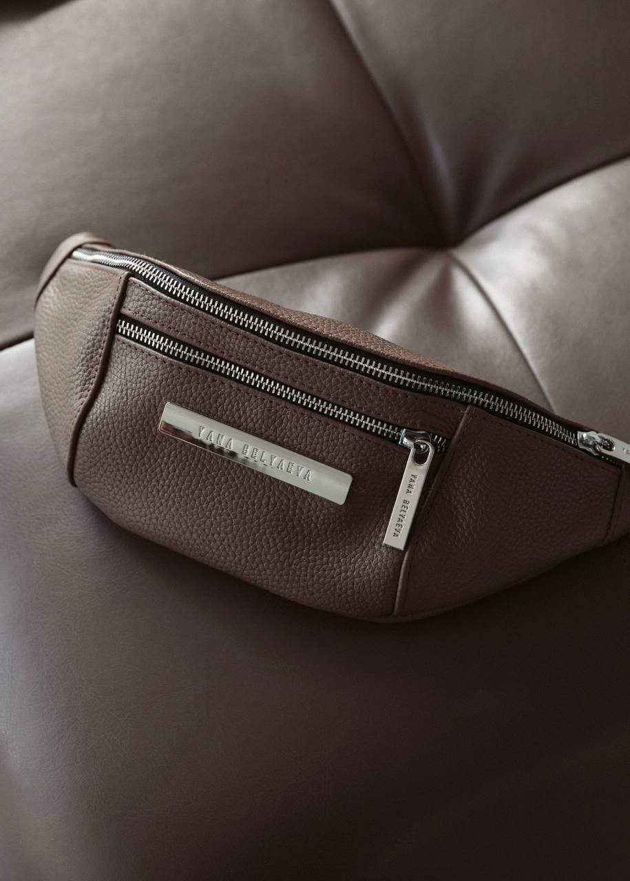 Сappuccino leather Belt Bag