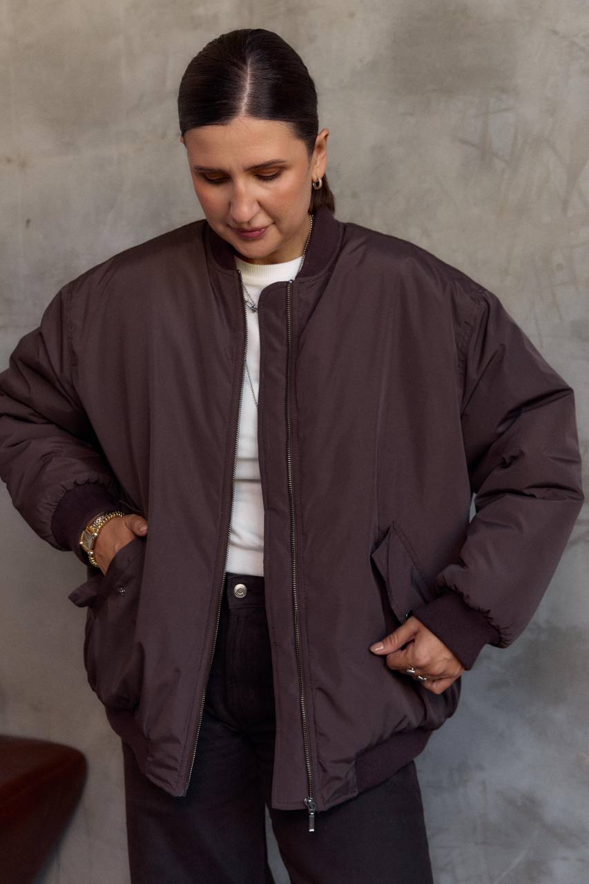 Chocolate Bomber Jacket autumn/winter