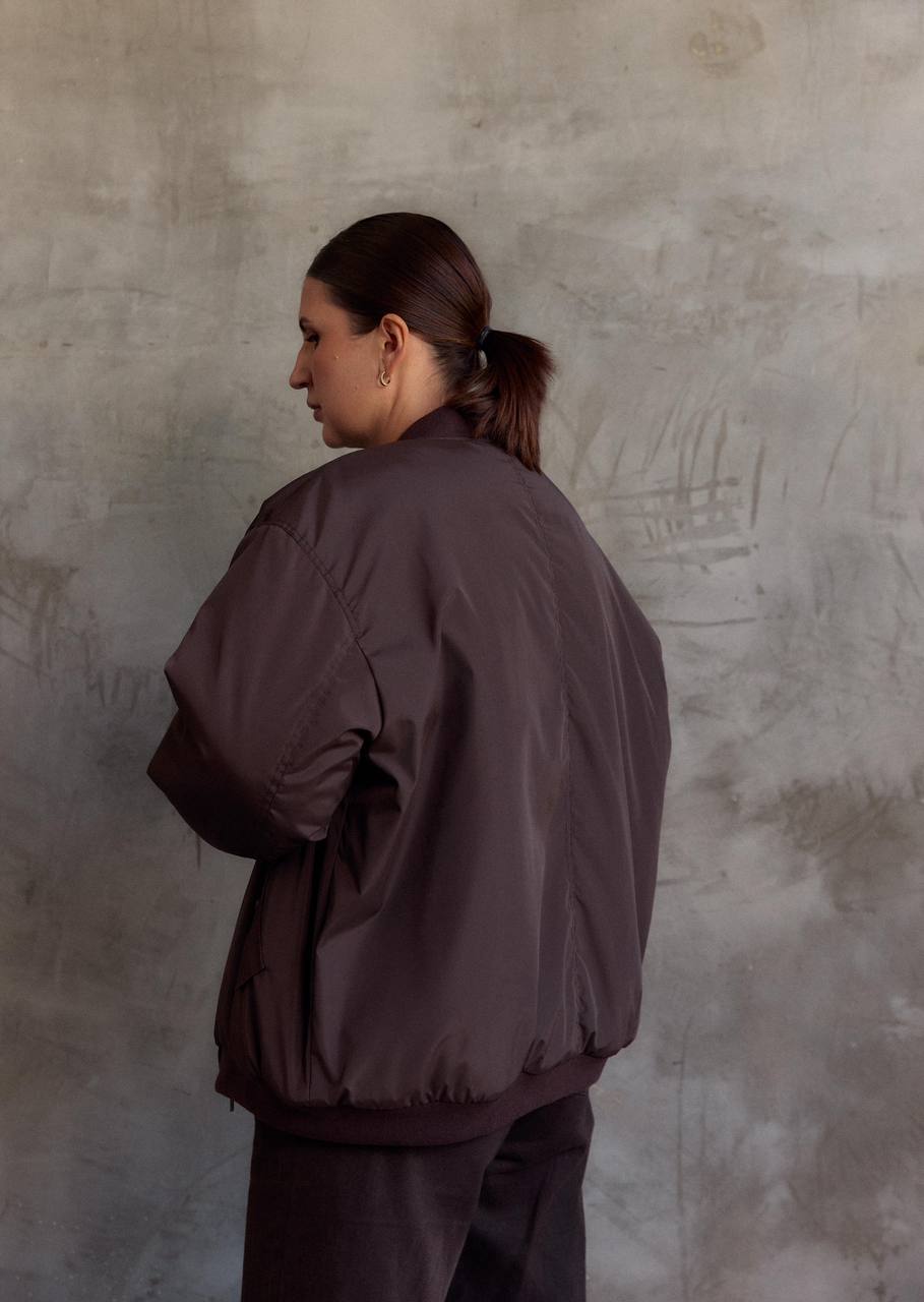 Chocolate Bomber Jacket autumn/winter