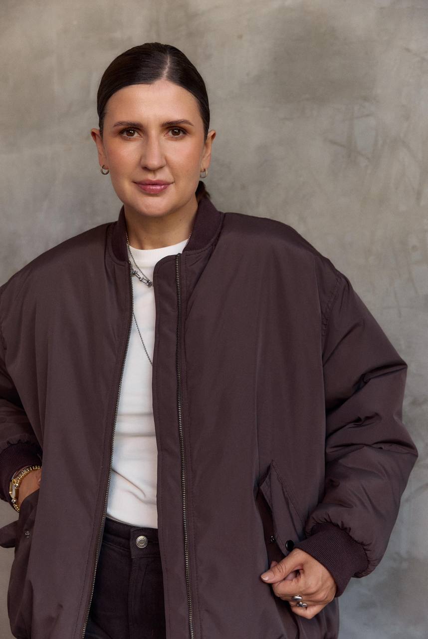 Chocolate Bomber Jacket autumn/winter