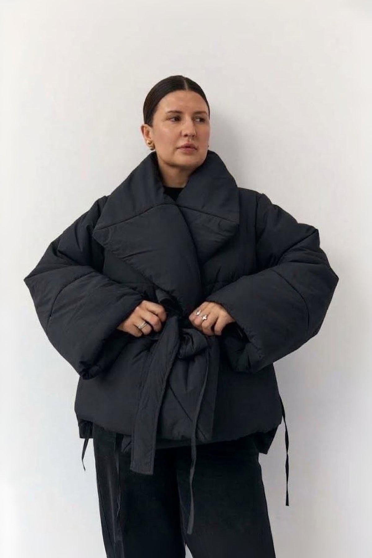 Kimono Jacket in Crash Raincoat Fabric (Autumn / Winter)
