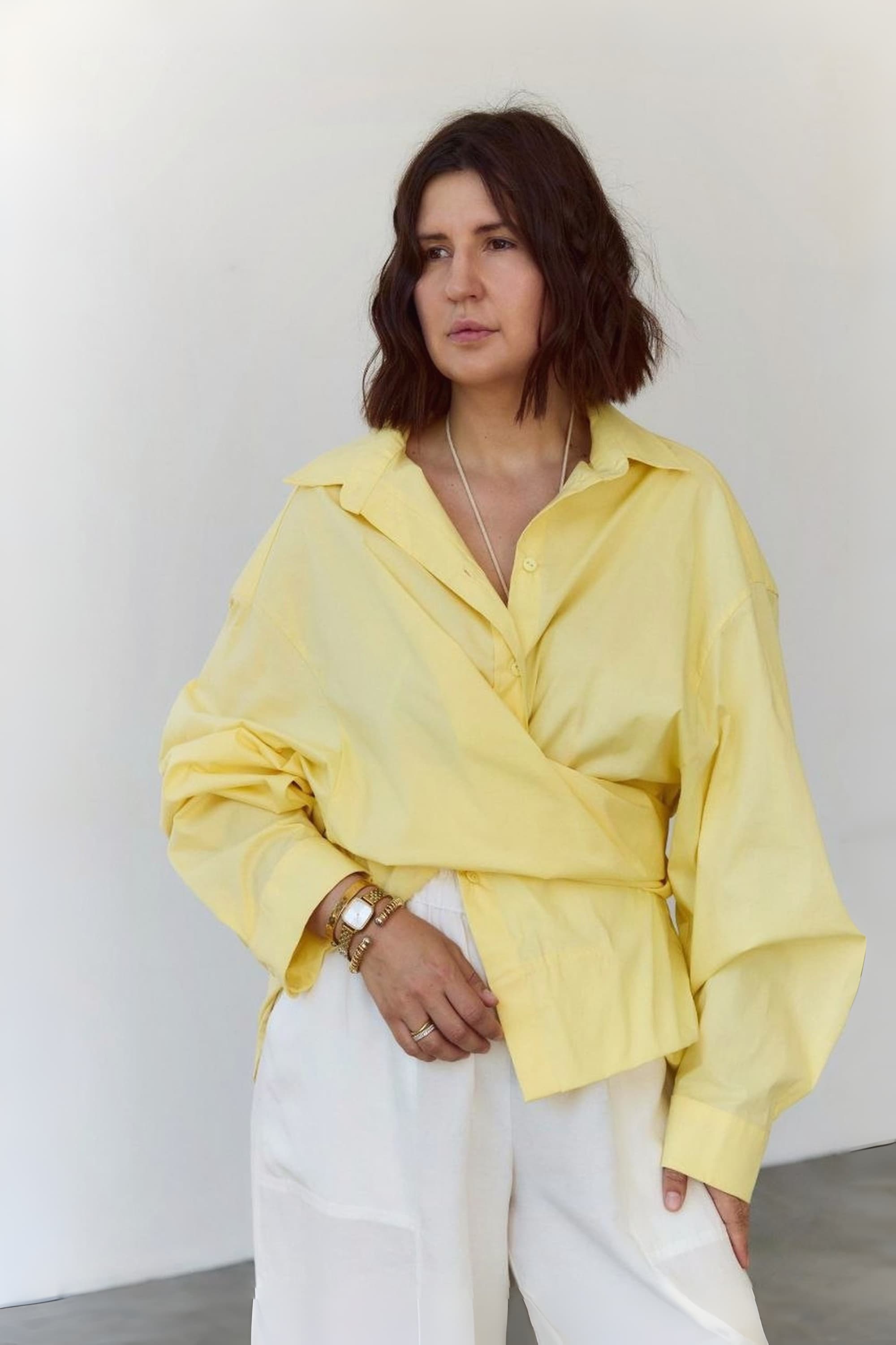 Asymmetric Deconstructed Oversized Shirt Product Description