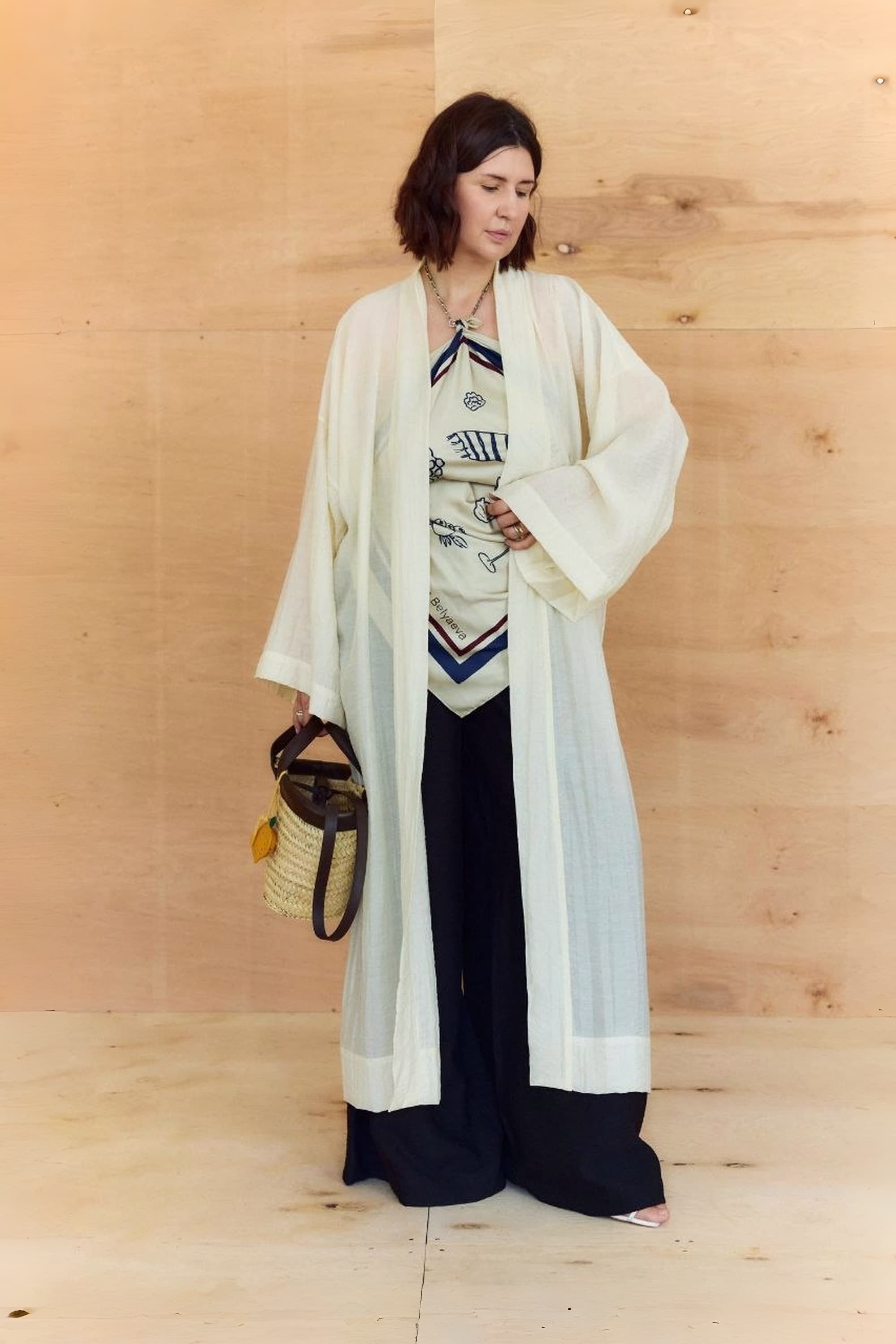 Lightweight Kimono Cardigan with Belt
