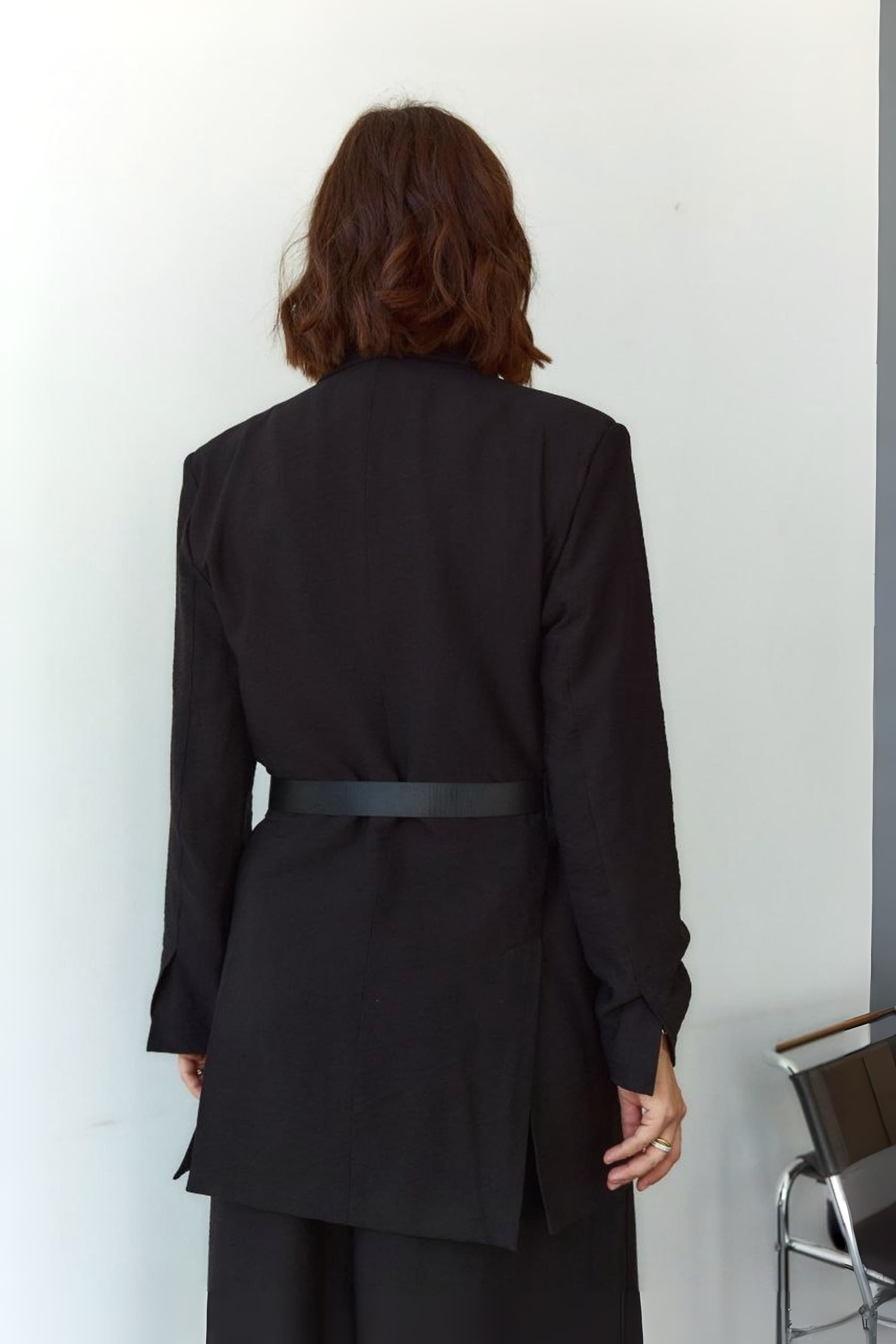 Black jacket "Yana" Crash Linen